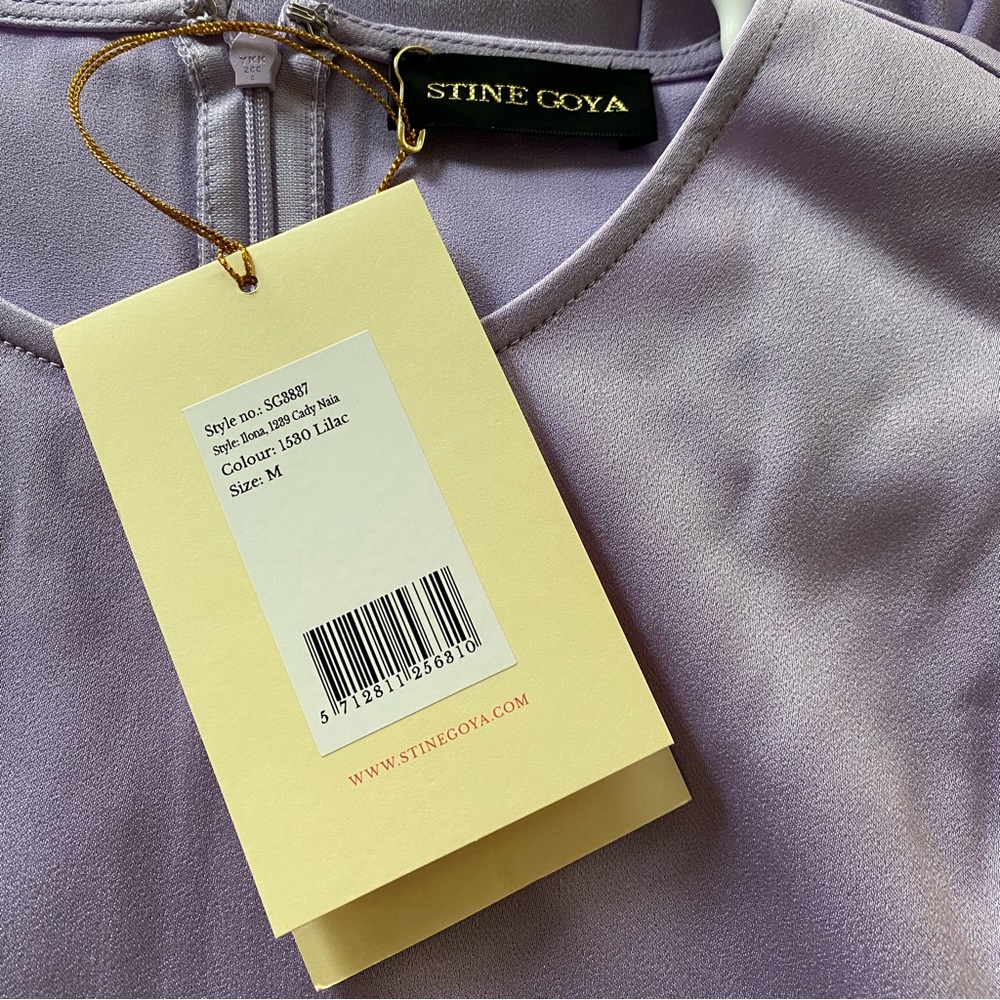 NWT Stine Goya Ilona dress in lilac - Picture 8 of 10